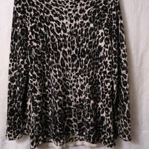 Vintage 80's Women's Leopard Print Sweater Size XL